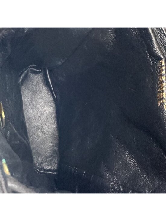 Chanel Vintage Quilted Lambskin Chain Shoulder Turnlock Backpack Black Pre Owned main image 6